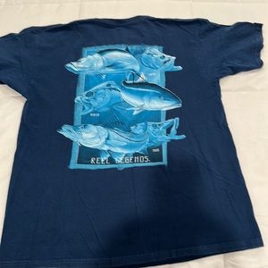 Lot of  2 Reel Legends Men's T-Shirts sz L